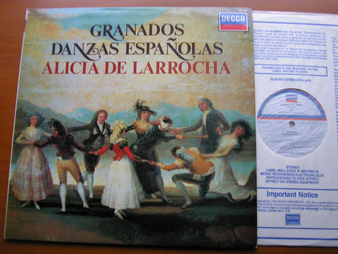 GRANADOS: DANZAS ESPANOLAS      ALICIA DE LARROCHA     SXL 6980