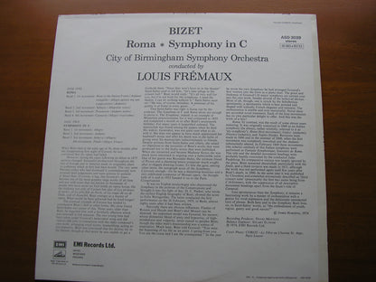 BIZET: SYMPHONY in C / ROMA     FREMAUX / CITY OF BIRMINGHAM SYMPHONY    ASD 3039