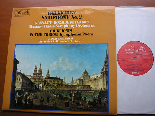 BALAKIREV: SYMPHONY No. 2 / CIURLIONIS: IN THE FOREST      MOSCOW RADIO SYMPHONY / ROZHDESTVENSKY     ASD 3503