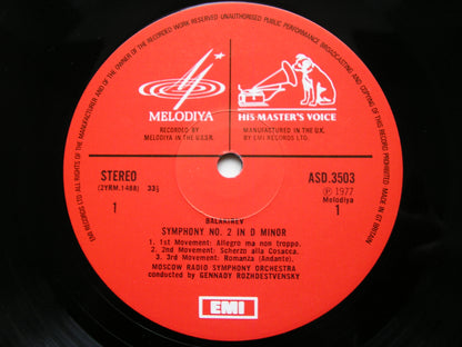 BALAKIREV: SYMPHONY No. 2 / CIURLIONIS: IN THE FOREST      MOSCOW RADIO SYMPHONY / ROZHDESTVENSKY     ASD 3503