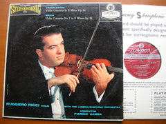 MENDELSSOHN & BRUCH: VIOLIN CONCERTOS     RICCI / LONDON SYMPHONY / GAMBA     CS 6010