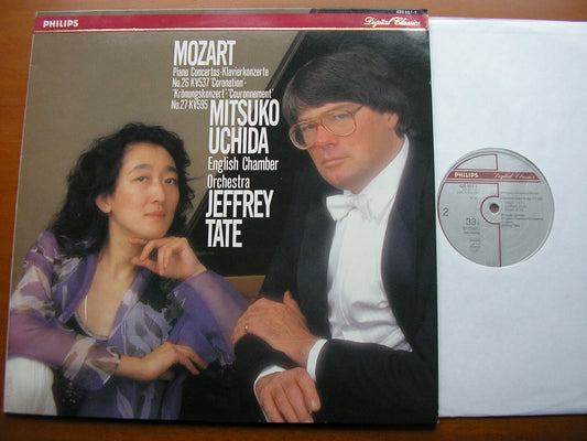 MOZART: PIANO CONCERTOS Nos. 26 & 27     UCHIDA / ENGLISH CHAMBER ORCHESTRA / JEFFREY TATE      420 951