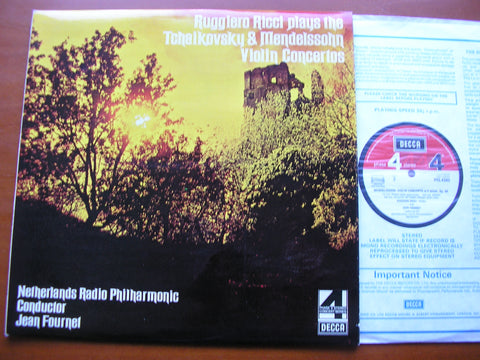 MENDELSSOHN & TCHAIKOVSKY: VIOLIN CONCERTOS     RICCI / NETHERLANDS RADIO ORCHESTRA / FOURNET      PFS 4345