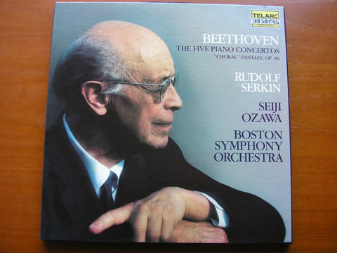 BEETHOVEN: THE PIANO CONCERTOS / CHORAL FANTASY      SERKIN / BOSTON SYMPHONY ORCHESTRA / SEIJI OZAWA    4 LP       DG-10061-5