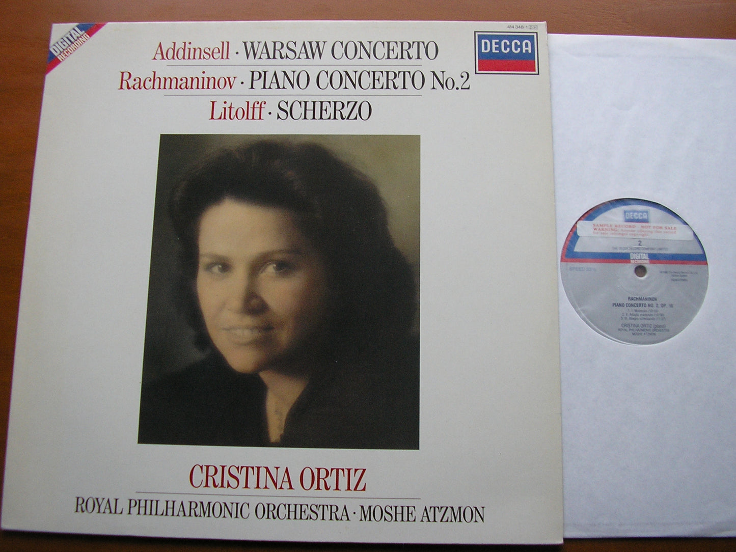 RACHMANINOV: PIANO CONCERTO No. 2 / LITOLFF: SCHERZO / ADDINSELL: WARSAW CONCERTO    ORTIZ / ROYAL PHILHARMONIC / ATZMON   414 348