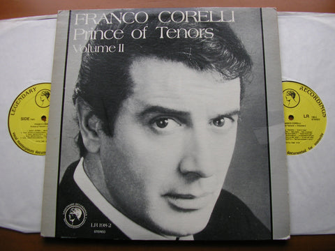 FRANCO CORELLI - PRINCE OF TENORS Volume 2     OPERA ARIAS / SONGS    2 LP     LR 198-2