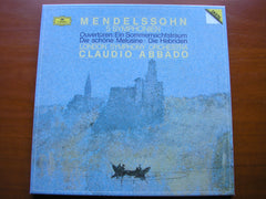 MENDELSSOHN: THE SYMPHONIES / OVERTURES      ABBADO / LONDON SYMPHONY    4 LP   415 353