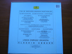 MENDELSSOHN: THE SYMPHONIES / OVERTURES      ABBADO / LONDON SYMPHONY    4 LP   415 353