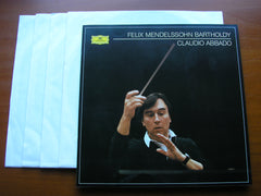 MENDELSSOHN: THE SYMPHONIES / OVERTURES      ABBADO / LONDON SYMPHONY    4 LP   415 353