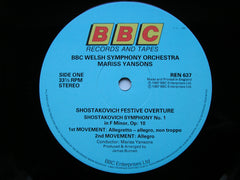 SHOSTAKOVICH: SYMPHONY No. 10 / FESTIVE OVERTURE     BBC WELSH SYMPHONY / MARISS JANSONS     REN 637X