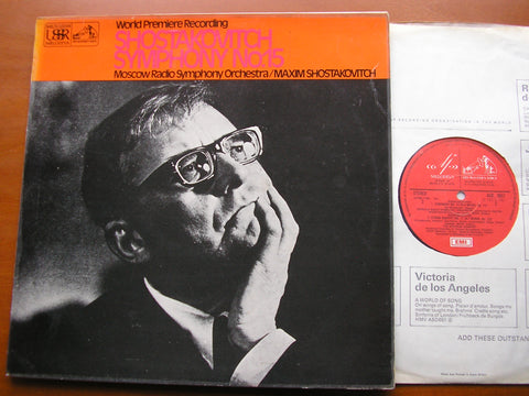 SHOSTAKOVICH: SYMPHONY No. 15 / STRING QUARTET No. 11     MAXIM SHOSTAKOVICH / MOSCOW RADIO SYMPHONY / BORODIN QUARTET      ASD 2857