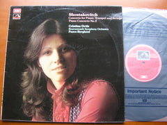 SHOSTAKOVICH: PIANO CONCERTOS Nos. 1 & 2     ORTIZ / BOURNEMOUTH SYMPHONY / BERGLUND     ASD 3081