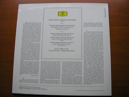 MOZART: VIOLIN CONCERTO No. 1 / ADAGIO K261 / RONDOS K269 & K373   SCHNEIDERHAN / BERLIN PHILHARMONIC   139 464