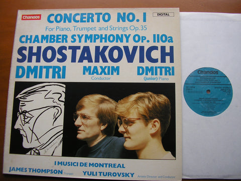 SHOSTAKOVICH: PIANO CONCERTO No. 1 / CHAMBER SYMPHONY Op. 110a      DMITRI SHOSTAKOVICH / I MUSICI DE MONTREAL / TUROVSKY      ABRD 1120