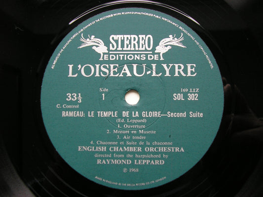 CAMPRA: L'EUROPE GALANT Suite / RAMEAU: LA TEMPLE DE LA GLOIRE Suite     LEPPARD / ENGLISH CHAMBER ORCHESTRA    SOL 302