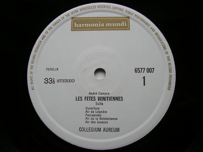 CAMPRA: LES FETES VENETIENNES  (1710)     COLLEGIUM AUREUM      6577 007