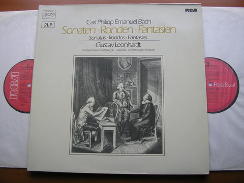 C P E BACH: SONATAS / RONDOS / FANTASIAS        LEONHARDT     2LP      RL 30429