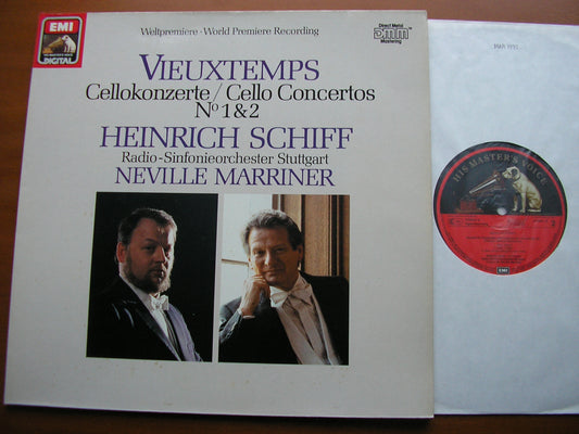 VIEUXTEMPS: CELLO CONCERTOS Nos. 1 & 2    HEINRICH SCHIFF / STUTTGART RADIO SYMPHONY / MARRINER     27 0550