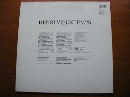 VIEUXTEMPS: CELLO CONCERTOS Nos. 1 & 2    HEINRICH SCHIFF / STUTTGART RADIO SYMPHONY / MARRINER     27 0550