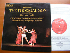 PROKOFIEV: THE PRODIGAL SON  complete ballet      ROZHDESTVENSKY / MOSCOW RADIO SYMPHONY    ASD 4164