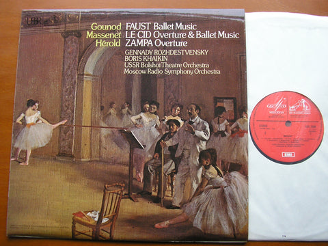 GOUNOD / MASSENET / HEROLD: ORCHESTRAL MUSIC     ROZHDESTVENSKY / KHAIKIN / USSR SO / BOLSHOI ORCHESTRA     ASD 3548