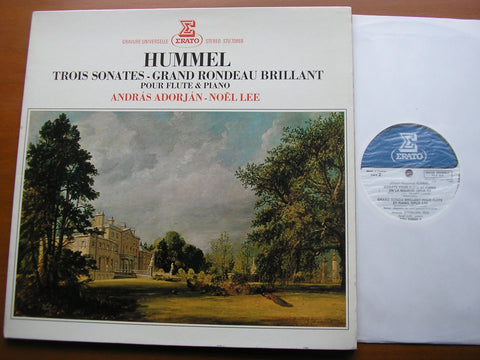 HUMMEL: THREE SONATAS FOR FLUTE & PIANO / GRAND RONDEAU BRILLANT     ANDRAS ADORJAN / NOEL LEE      STU 70868