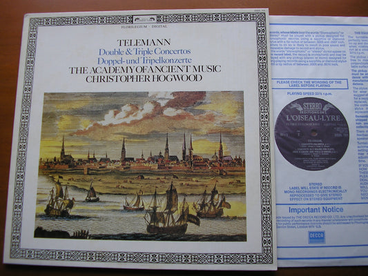 TELEMANN: DOUBLE & TRIPLE CONCERTOS     THE ACADEMY OF ANCIENT MUSIC / HOGWOOD     DSDL 701