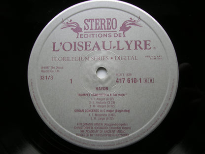 HAYDN: TRUMPET CONCERTO / HORN CONCERTO / ORGAN CONCERTO     IMMER / BROWN / HOGWOOD / THE ACADEMY OF ANCIENT MUSIC     417 610