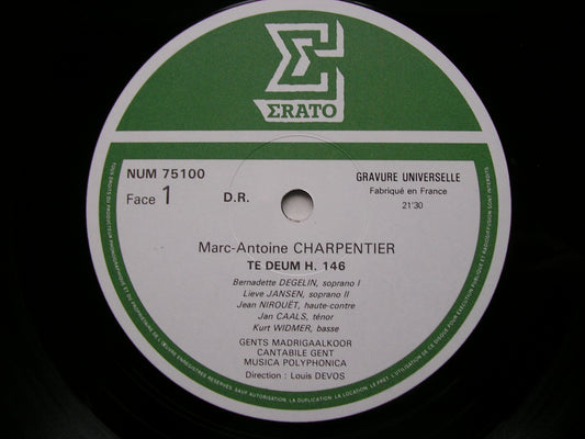 CHARPENTIER: TE DEUM / LAUDATE DOMINUM / MAGNIFICAT     SOLOISTS / GENT CANTABILE / MUSICA POLYPHONICA / DEVOS      NUM 75100
