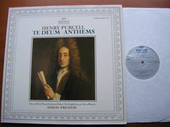 PURCELL: TE DEUM / ANTHEMS     CHOIR OF CHRIST CHURCH OXFORD / THE ENGLISH CONCERT / PRESTON     410 657