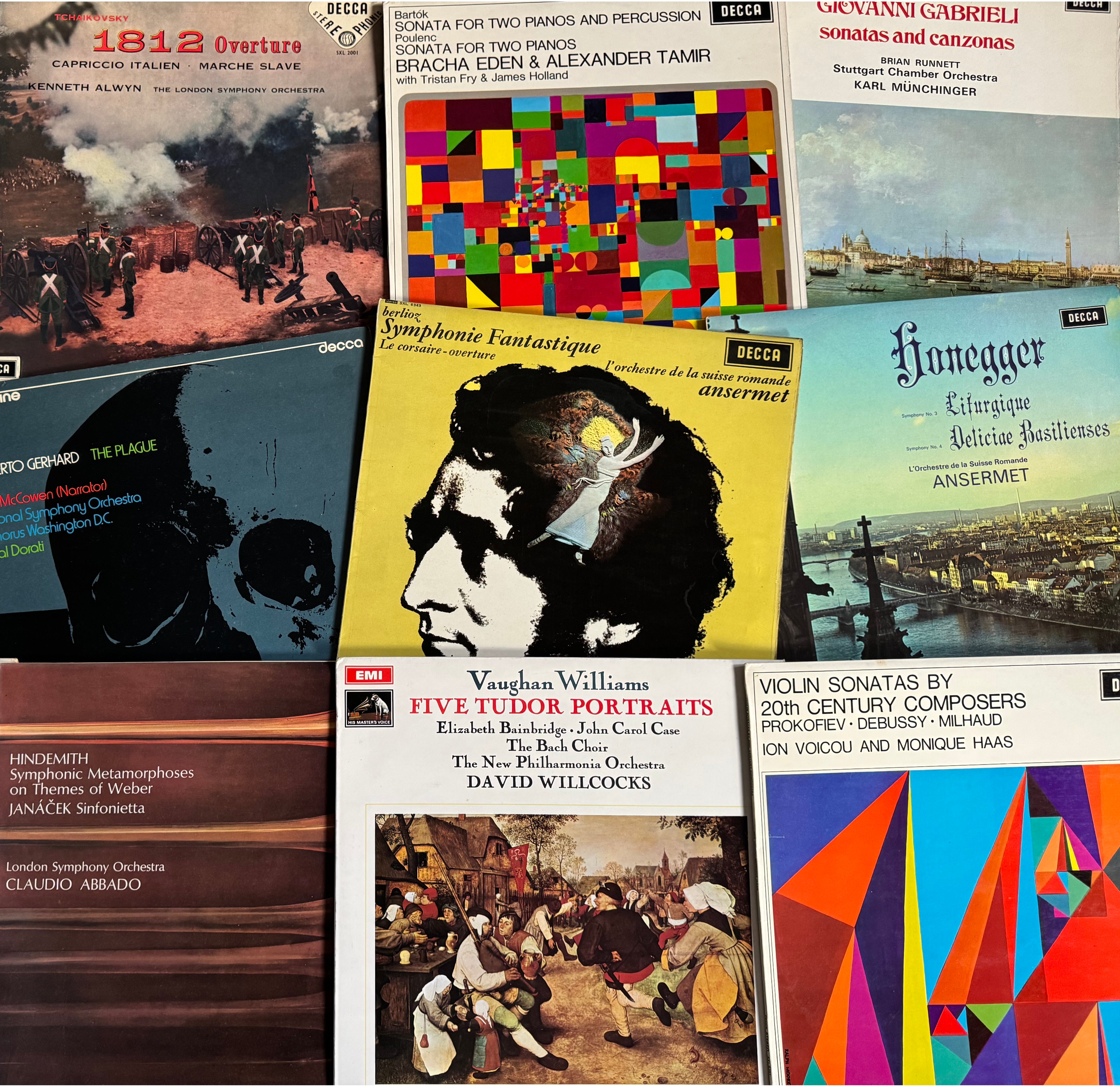 Classical Vinyl LPs Records Decca SXL, Columbia SAX, HMV ASD