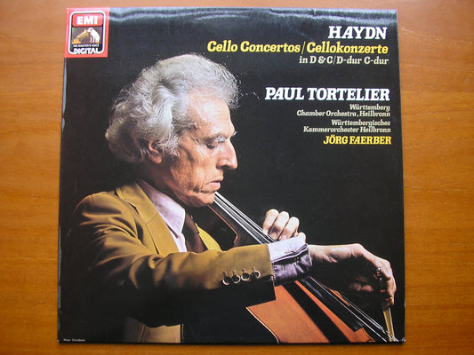 HAYDN: CELLO CONCERTOS in D  &  C      TORTELIER / WURTTEMBERG CHAMBER ORCHESTRA /  FAERBER     ASD 4157