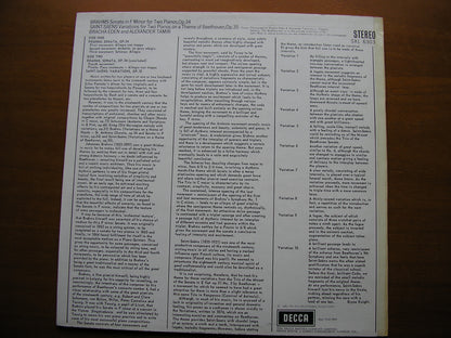 SXL 6303  BRAHMS: SONATA FOR TWO PIANOS / SAINT-SAENS: VARIATIONS      EDEN & TAMIR    ED2