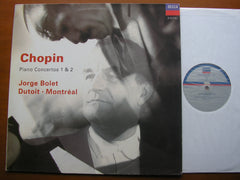 CHOPIN: PIANO CONCERTOS Nos. 1 & 2     BOLET / MONTREAL SYMPHONY / DUTOIT   425 859