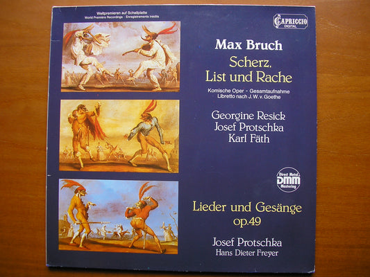 BRUCH: SCHERZ, LIST UND RACHE (JOKE, TRICKERY & REVENGE)     SOLOISTS / PIANO DUO     2LP SET    C 30 034 / 1-2