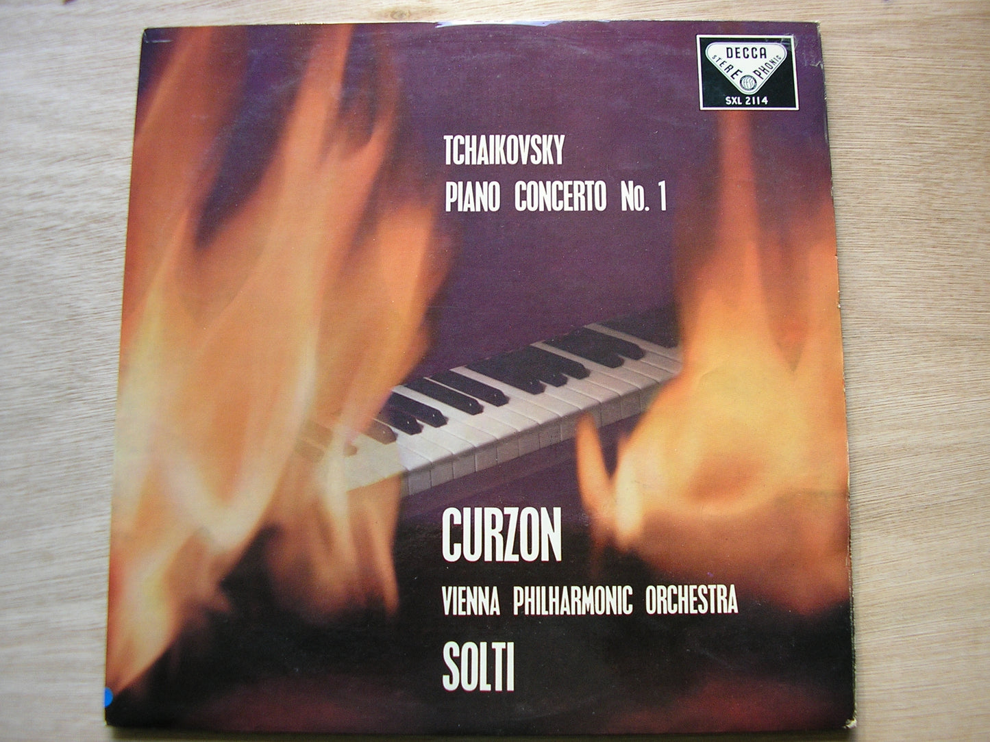 TCHAIKOVSKY: PIANO CONCERTO     CURZON / VIENNA PHILHARMONIC / SOLTI    SXL 2114