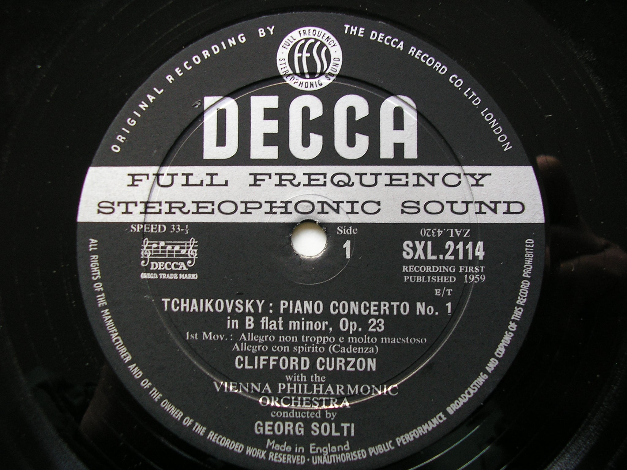 Decca SXL ED1 – Kingsway Hall Classical Records