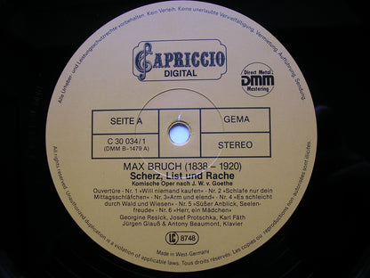 BRUCH: SCHERZ, LIST UND RACHE (JOKE, TRICKERY & REVENGE)     SOLOISTS / PIANO DUO     2LP SET    C 30 034 / 1-2