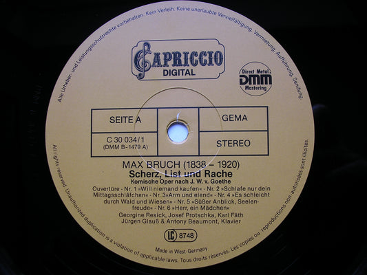 BRUCH: SCHERZ, LIST UND RACHE (JOKE, TRICKERY & REVENGE)     SOLOISTS / PIANO DUO     2LP SET    C 30 034 / 1-2
