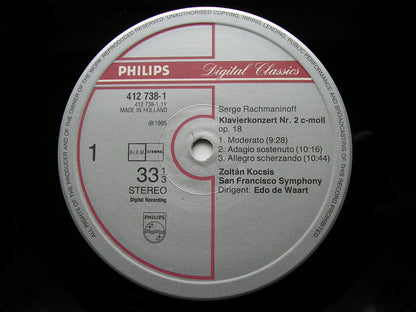 RACHMANINOV: PIANO CONCERTO No. 2      KOCSIS / SAN FRANCISCO SYMPHONY / DE WAART       412 738