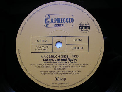 BRUCH: SCHERZ, LIST UND RACHE (JOKE, TRICKERY & REVENGE)     SOLOISTS / PIANO DUO     2LP SET    C 30 034 / 1-2