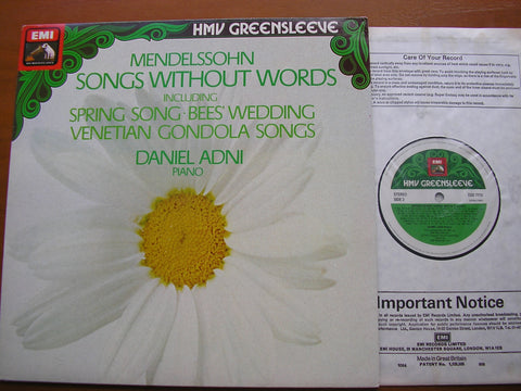MENDELSSOHN: SONGS WITHOUT WORDS      DANIEL ADNI      ESD 7113
