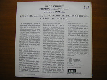SXL 6324  STRAVINSKY: PETRUSHKA / CIRCUS POLKA     MEHTA / LOS ANGELES PHILHARMONIC    ED1