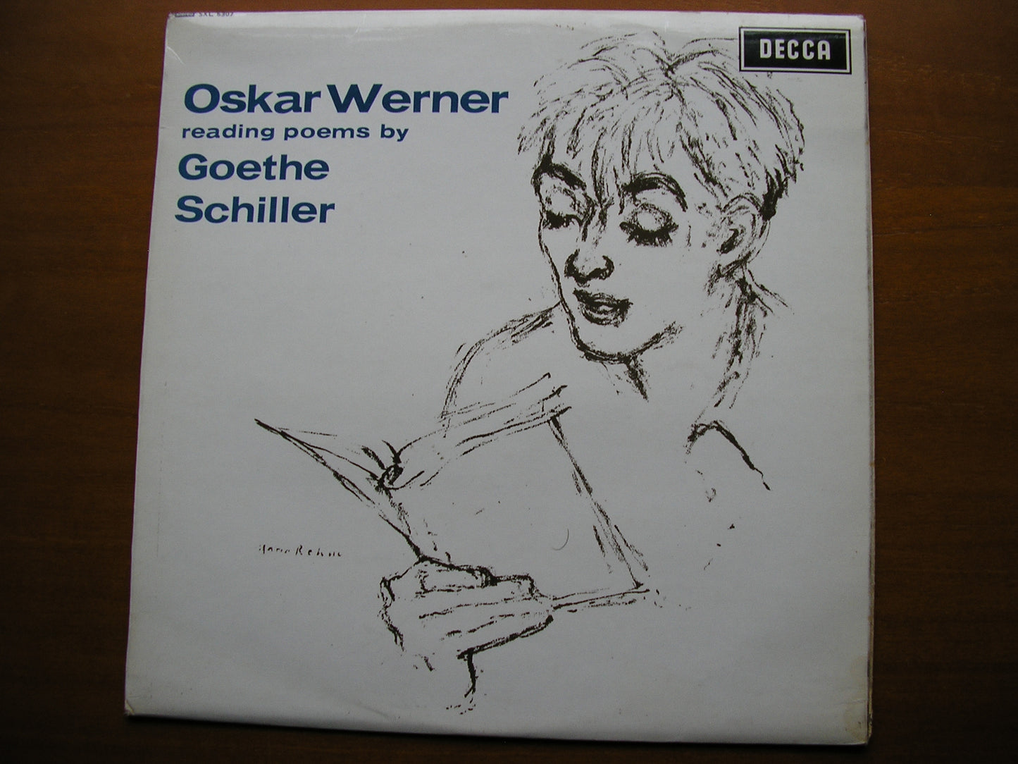 SXL 6307  OSKAR WERNER READING POEMS BY GOETHE & SCHILLER    ED2