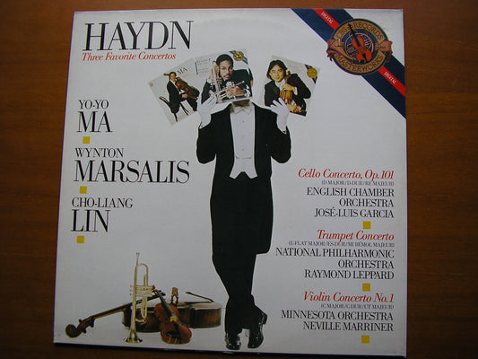 HAYDN: THREE CONCERTOS     YO-YO MA / CHO-LIANG LIN / WYNTON MARSALIS    IM 39310