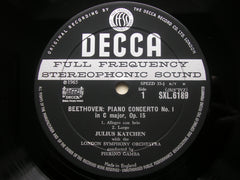 BEETHOVEN: PIANO CONCERTO No. 1 / CHORAL FANTASIA  JULIUS  KATCHEN / LONDON SYMPHONY / GAMBA   SXL 6189
