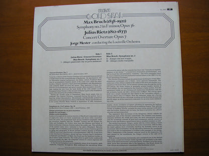 BRUCH: SYMPHONY No. 2 / RIETZ: CONCERT OVERTURE     MESTER / LOUISVILLE ORCHESTRA     GL 25017