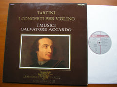 TARTINI: THREE VIOLIN CONCERTOS     ACCARDO / I MUSICI      412 403