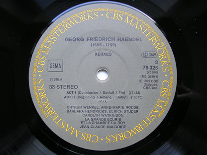 HANDEL: XERXES (1738)      SOLOISTS / LA GRANDE ECURIE ET LA CHAMBRE DU ROY / MALGOIRE    3LP    79325                  3LP