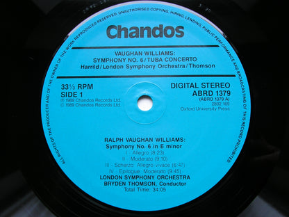 VAUGH WILLIAMS: SYMPHONY No. 6 /TUBA CONCERTO     HARRILD / LONDON SYMPHONY / HANDLEY     ABRD 1379